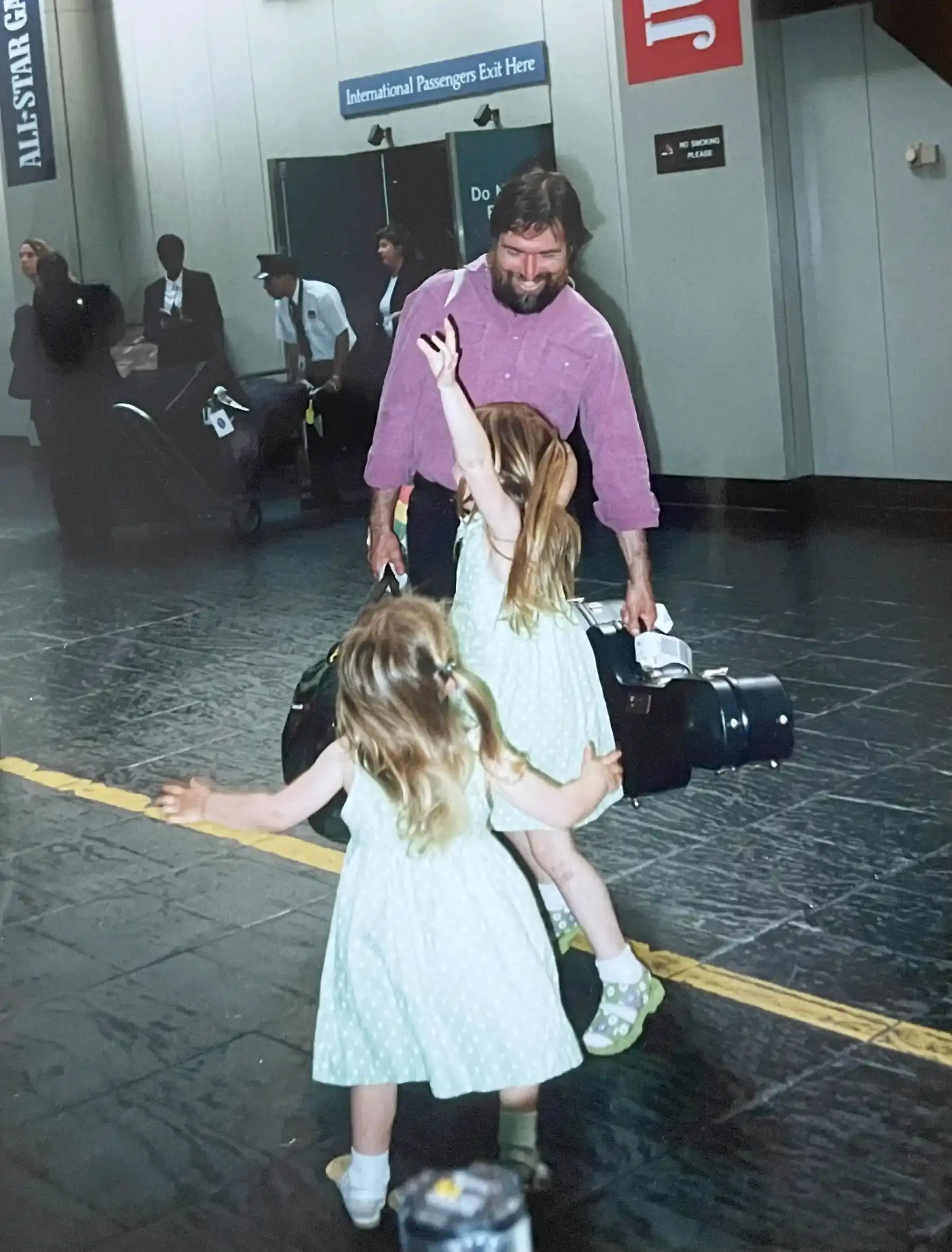 David Surette with kids