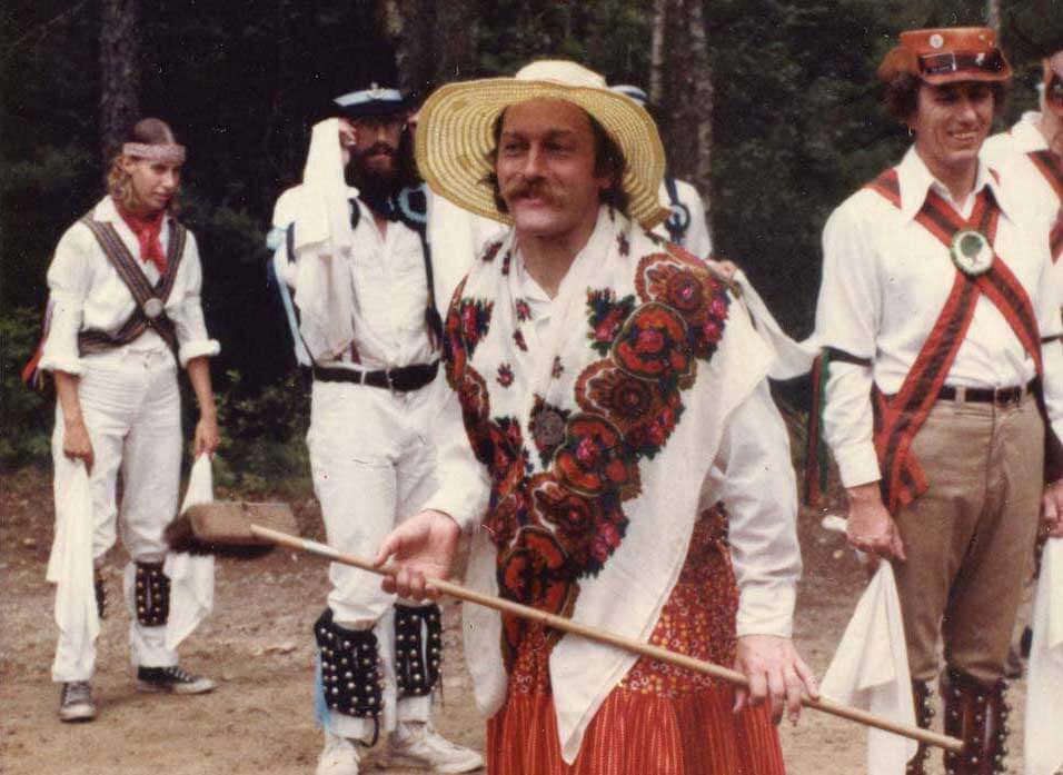 Tony Barrand at Pinewoods in 1992. Photo by Janie Winkles.