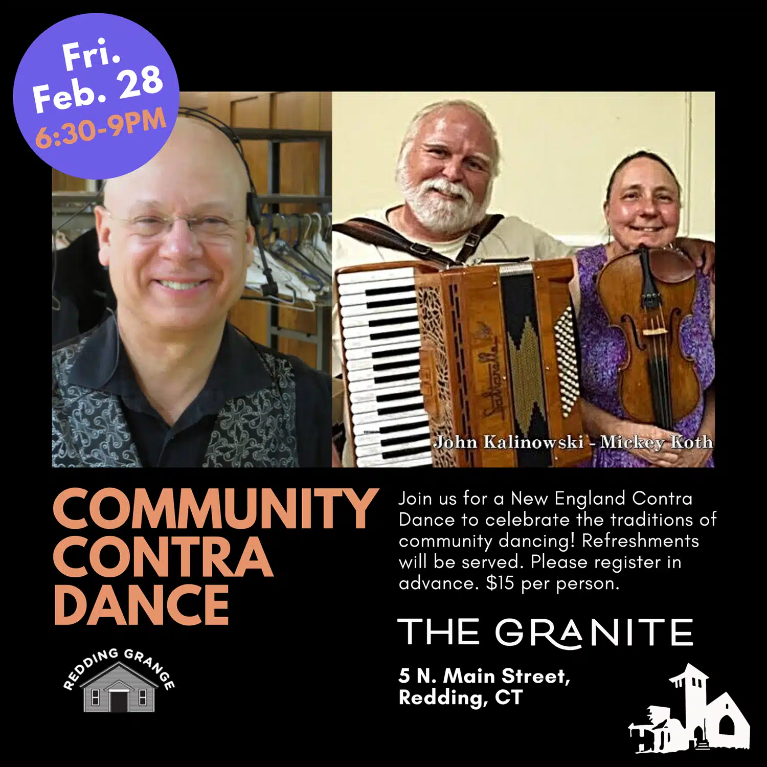 Community Contra Dance at the Granite