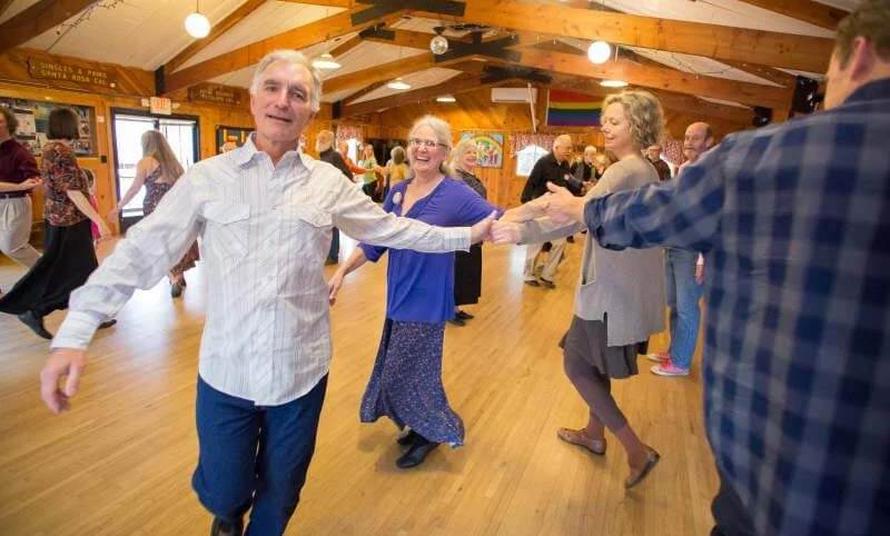 English country dancers at Hudson Valley Community Dance