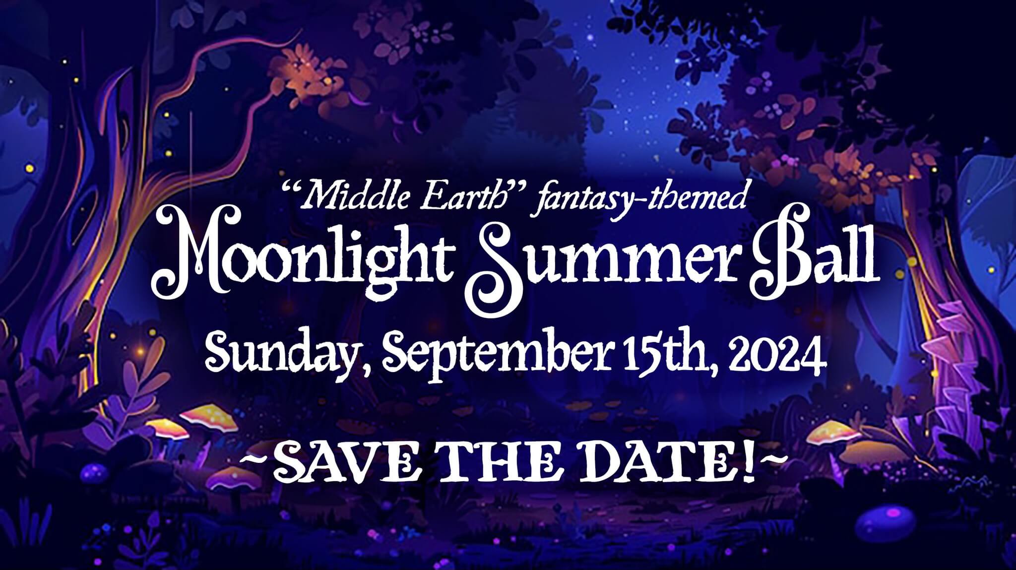 "Middle Earth" fantasy-themed Moonlight Summer Ball