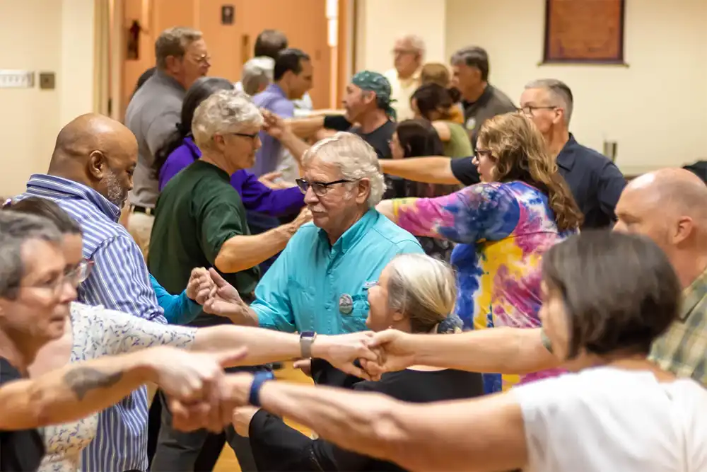 Contra dancers in Norfolk, VA