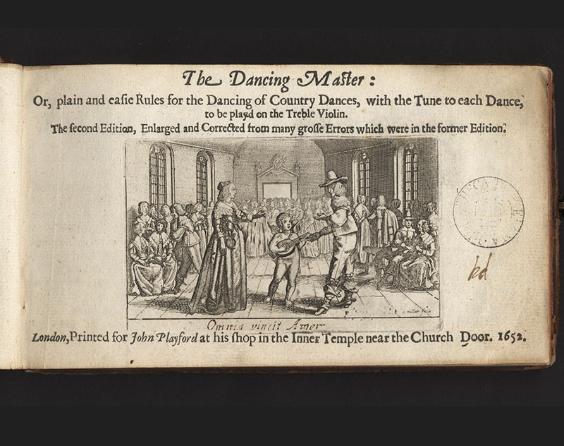 Title page of The Dancing Master by John Playford