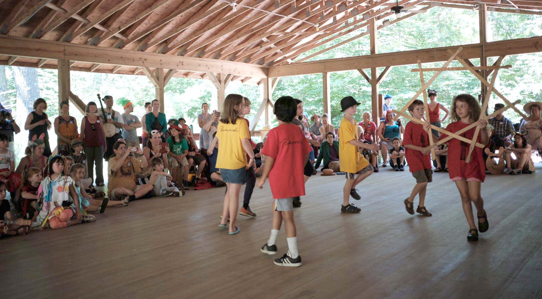 Children performing a longsword dance