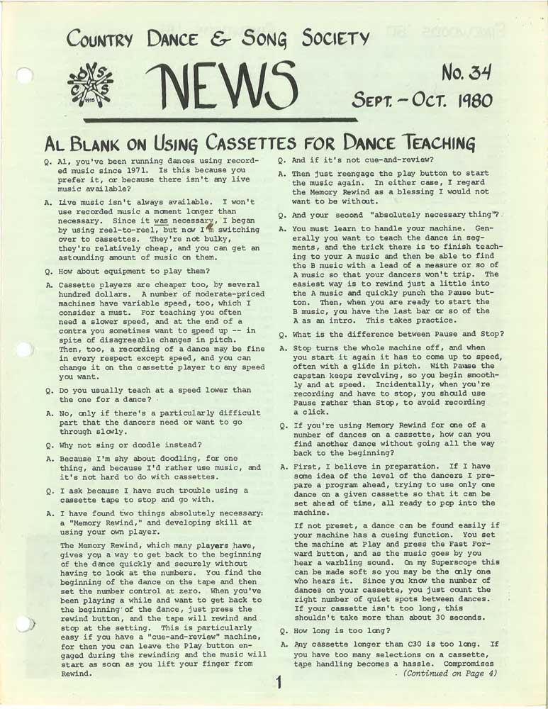CDSS News Volume 34, September-October 1980
