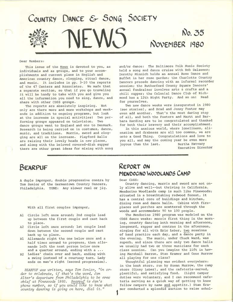 CDSS News Volume 35, November 1980