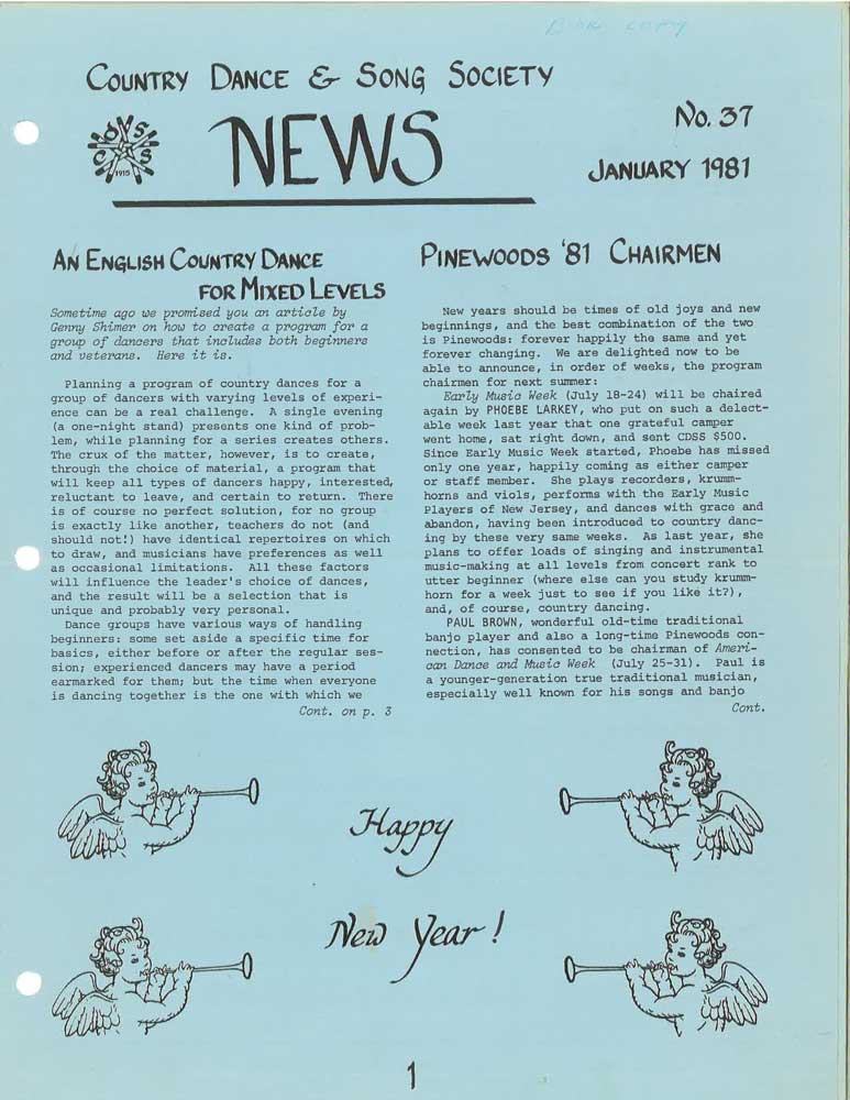 CDSS News Volume 37, January 1981