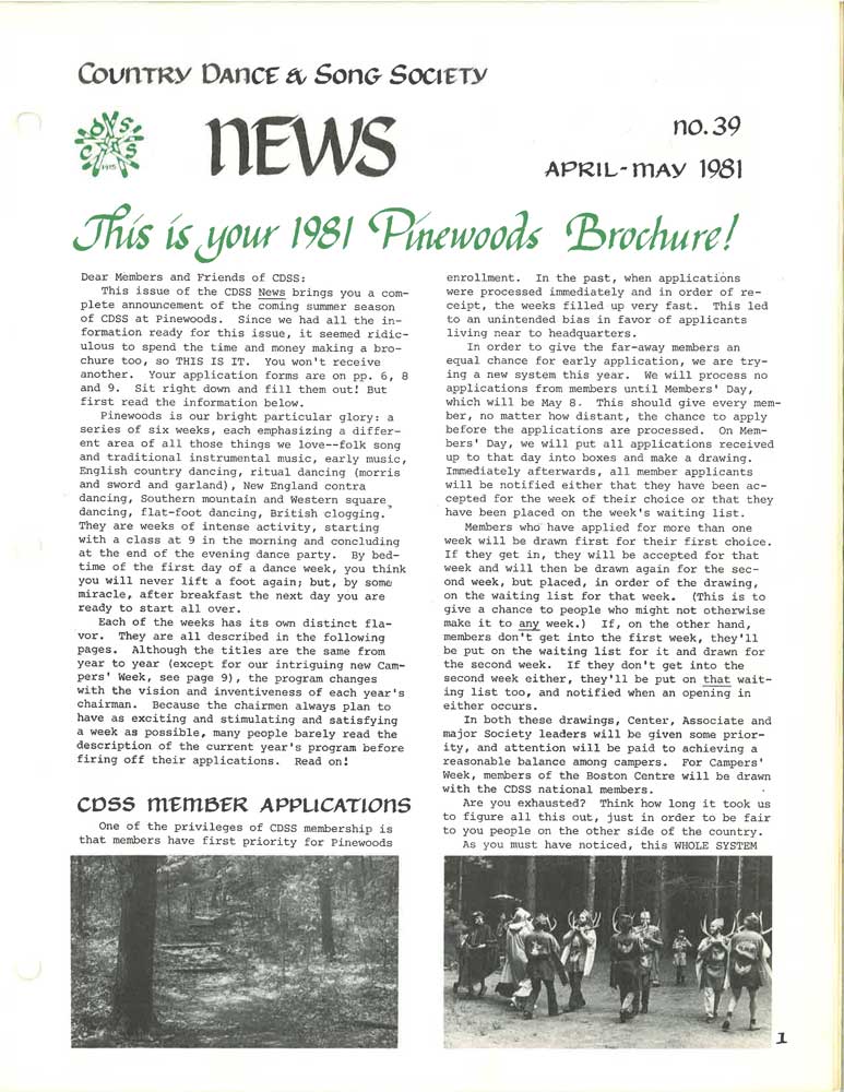 CDSS News Volume 39, April-May 1981