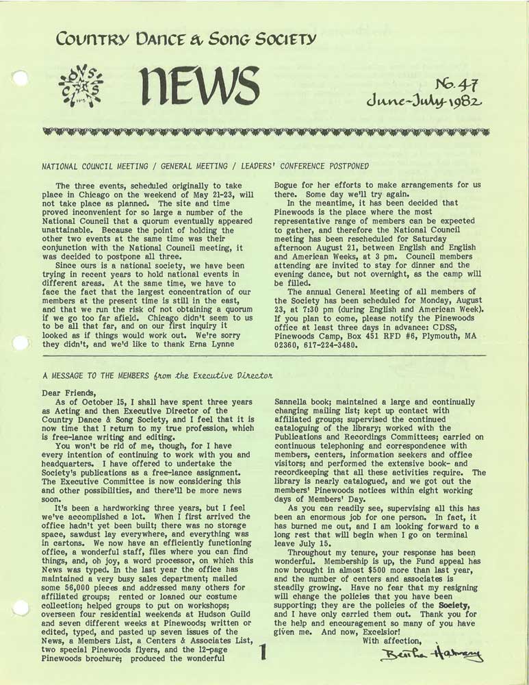CDSS News No. 47, June-July 1982