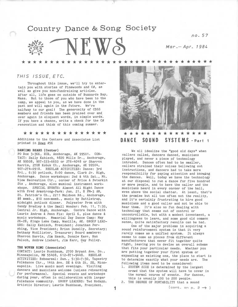 CDSS News No. 57, March-April 1984