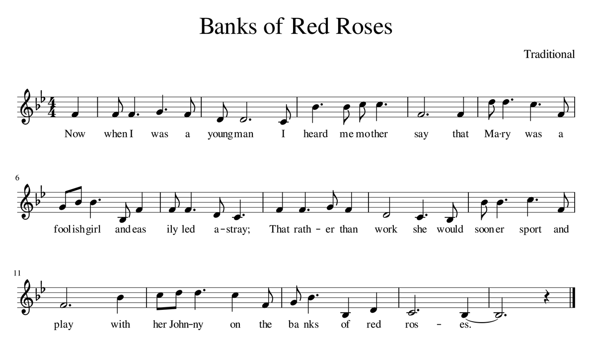 Banks of Red Roses