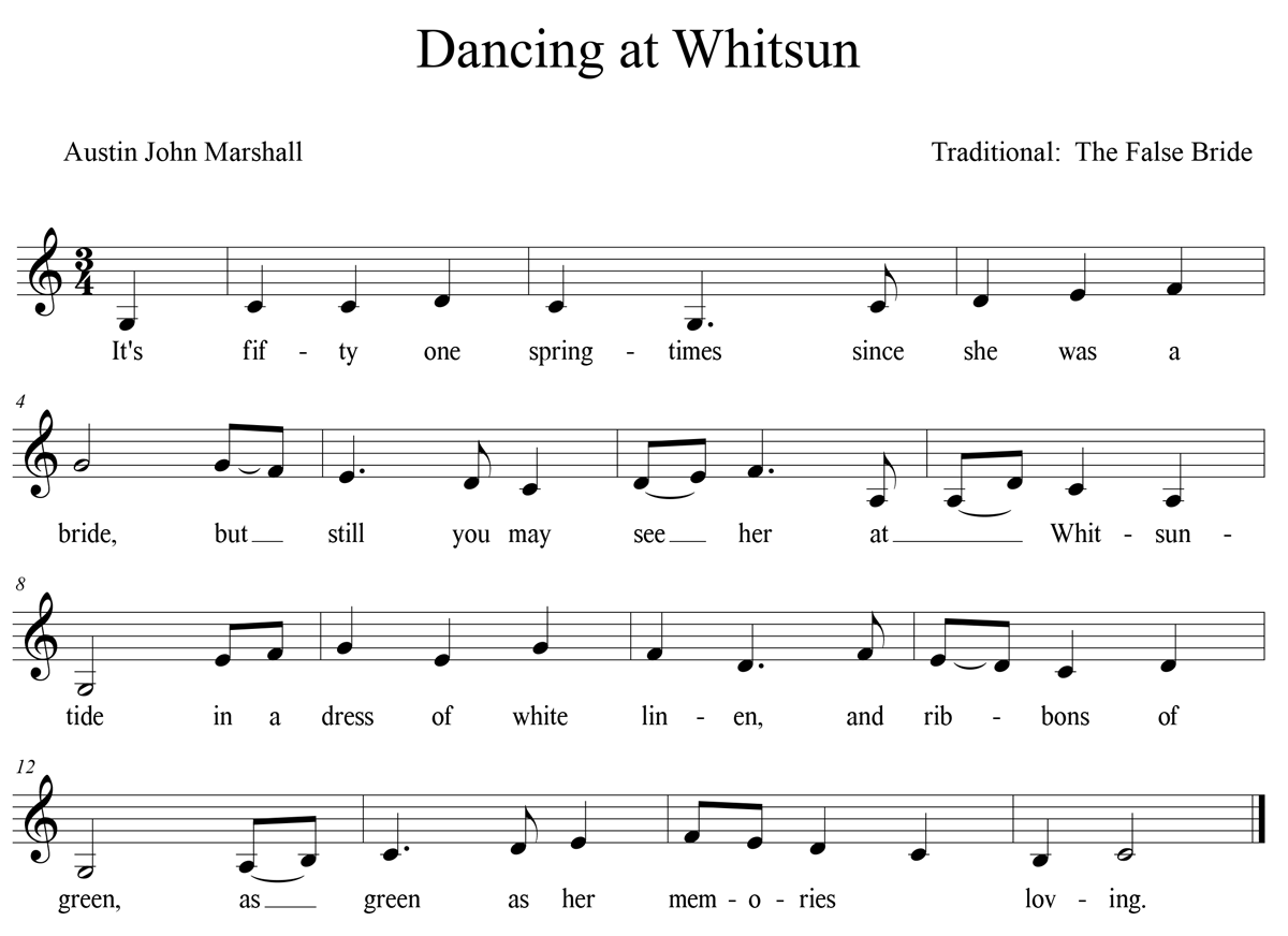 Dancing at Whitsun sheet music