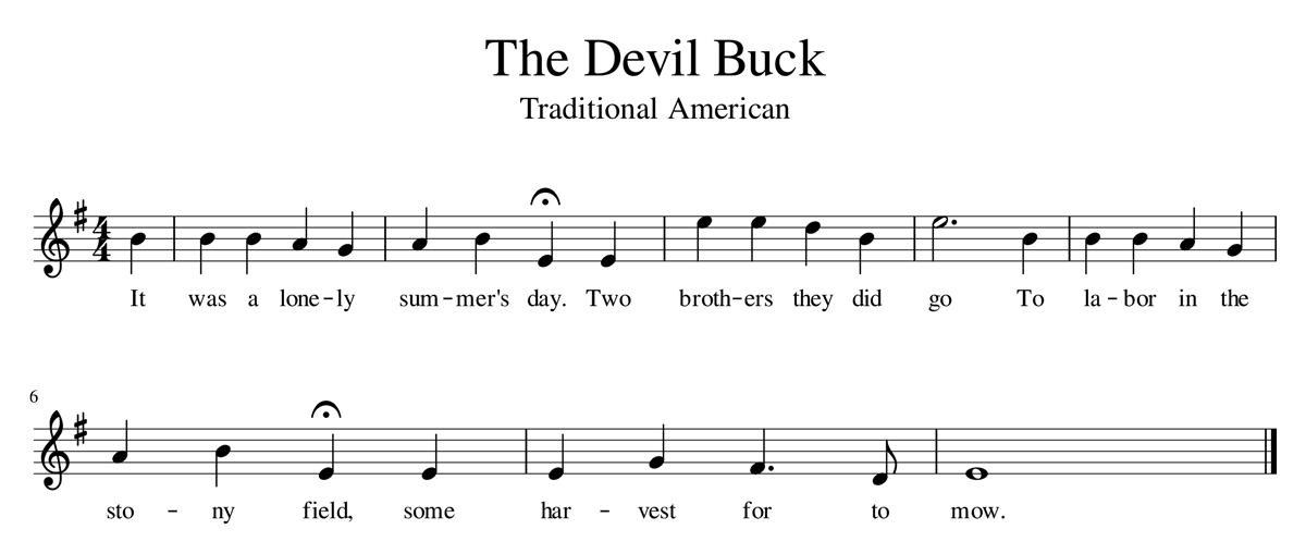 The Devil Buck sheet music