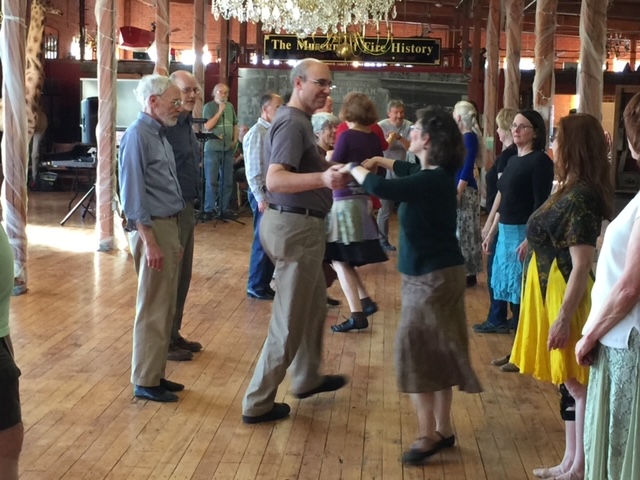Family dance at the New England Carousel Museum