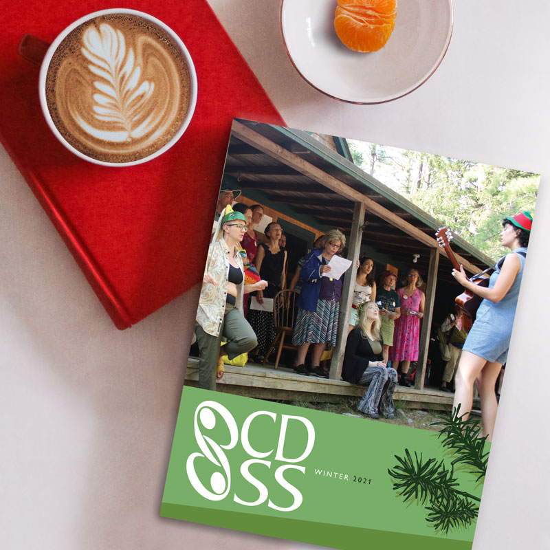 The Winter 2021 CDSS News magazine cozies up with a latte and a tangerine